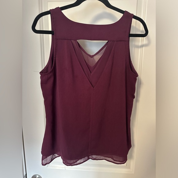 Dynamite Medium Purple Tank Top Blouse - Picture 2 of 2